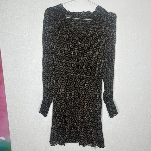 NWT VERONICA BEARD Sacchi printed chiffon mini dress Size 0